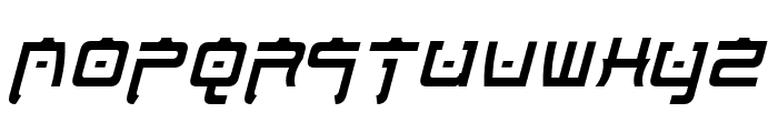 Nippon Tech Condensed Italic Font LOWERCASE