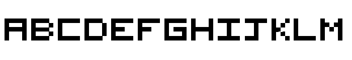 Nishuki pixels Font UPPERCASE