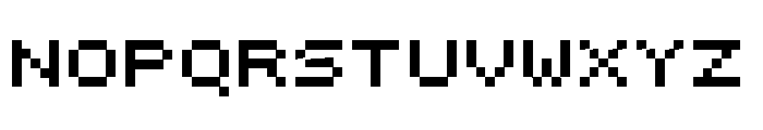 Nishuki pixels Font UPPERCASE