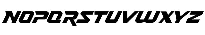 Nitro Chargers Personal Used Font LOWERCASE
