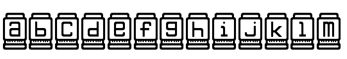 Nixies Regular Font LOWERCASE