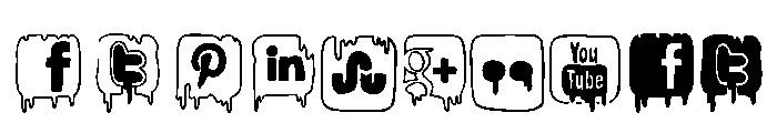 nightmare on Social Media Font OTHER CHARS