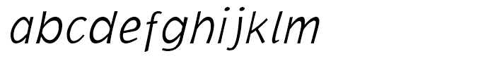NIMX Jacoby Extra Light Italic Font LOWERCASE
