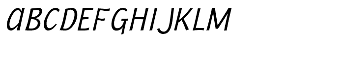 NIMX Jacoby Light Italic Font UPPERCASE