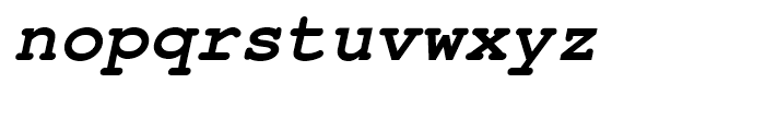 Nimbus Mono L Bold Oblique Font LOWERCASE