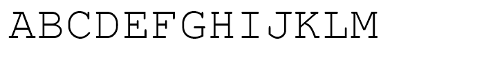 Nimbus Mono L Regular Font UPPERCASE