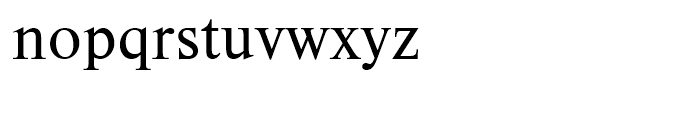 Nimbus Roman Regular D Font LOWERCASE