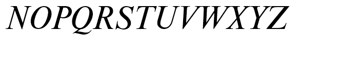 Nimbus Roman Regular Italic D Font UPPERCASE