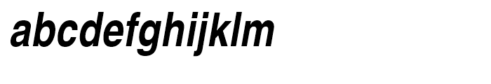 Nimbus Sans L Bold Condensed Italic Font LOWERCASE