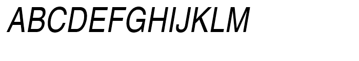 Nimbus Sans L Regular Condensed Italic Font UPPERCASE