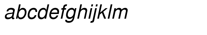 Nimbus Sans L Regular Italic Font LOWERCASE
