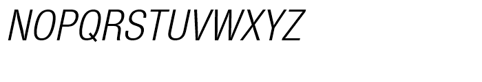 Nimbus Sans Novus Condensed Italic Font UPPERCASE