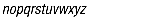Nimbus Sans Novus Medium Condensed Italic Font LOWERCASE