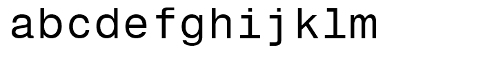 Nimbus Sans Novus Mono Medium Font LOWERCASE