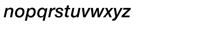 Nimbus Sans Novus Semi Bold Italic Font LOWERCASE