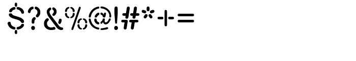Nimbus Stencil Standard D Font OTHER CHARS