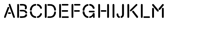 Nimbus Stencil Standard D Font UPPERCASE