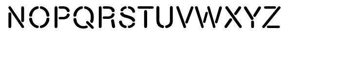 Nimbus Stencil Standard D Font UPPERCASE