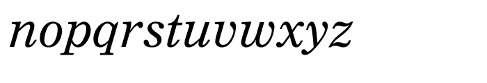 Nimrod Cyrillic Inclined Font LOWERCASE