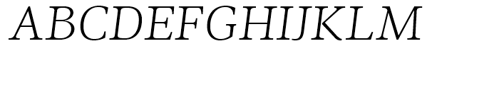 Ninfa Serif Light Italic Font UPPERCASE