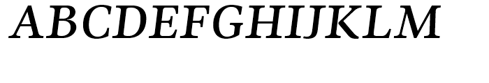 Ninfa Serif SemiBold Italic Font UPPERCASE
