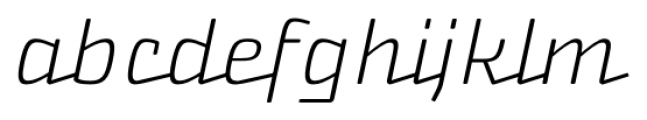 Nikaia Script Light Font LOWERCASE