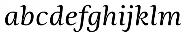 Ninfa Serif Regular Italic Font LOWERCASE