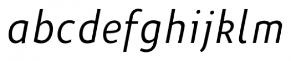 Niva Condensed Light Italic Font LOWERCASE
