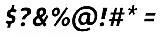 Niva Condensed Medium Italic Font OTHER CHARS