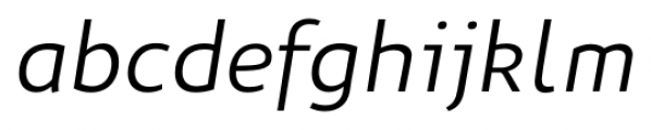 Niva Light Italic Font LOWERCASE