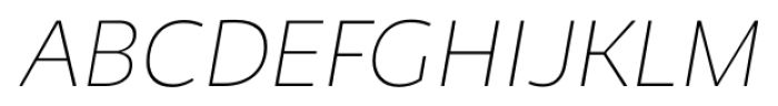 Niva SmallCaps UltraLight Italic Font UPPERCASE