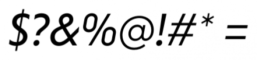Niveau Grotesk Regular Italic Font OTHER CHARS