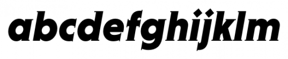 Niveau Serif Black Italic Font LOWERCASE
