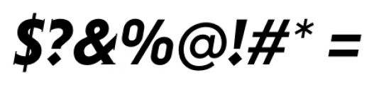 Niveau Serif Bold Italic Font OTHER CHARS