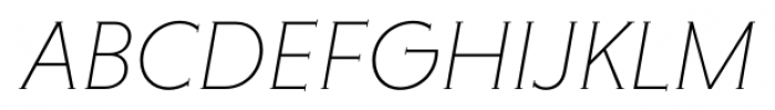 Niveau Serif ExtraLight Italic Font UPPERCASE