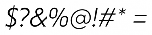 Niveau Serif Light Italic Font OTHER CHARS