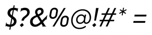 Niveau Serif Regular Italic Font OTHER CHARS