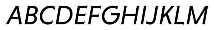 Niveau Serif Regular Italic Font UPPERCASE