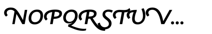 Ni Sans Swashes Medium Font UPPERCASE
