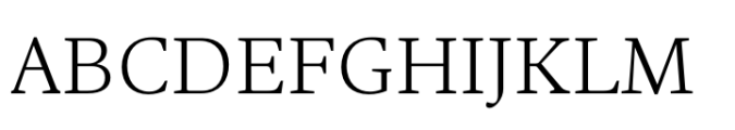 Ni Serif Light Font UPPERCASE