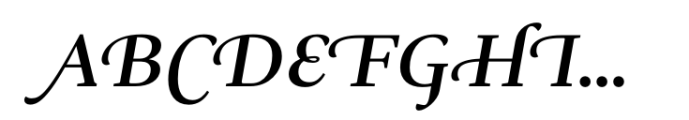 Ni Serif Medium Swashes Font UPPERCASE