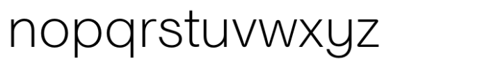 Niacin Extra Light Font LOWERCASE
