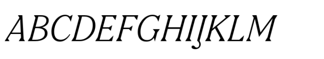 Nib Italic Font UPPERCASE