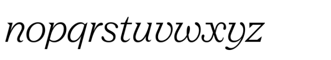 Nib Italic Font LOWERCASE