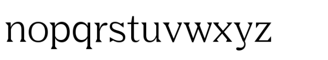 Nib Variable Regular Font LOWERCASE
