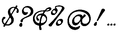 Nicholine Font OTHER CHARS
