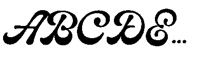 Nicholine Font UPPERCASE