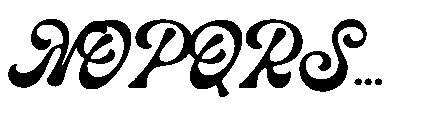 Nicholine Font UPPERCASE