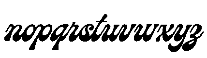 Nicholine Font LOWERCASE
