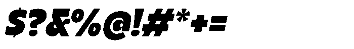 Nicka Slanted Font OTHER CHARS